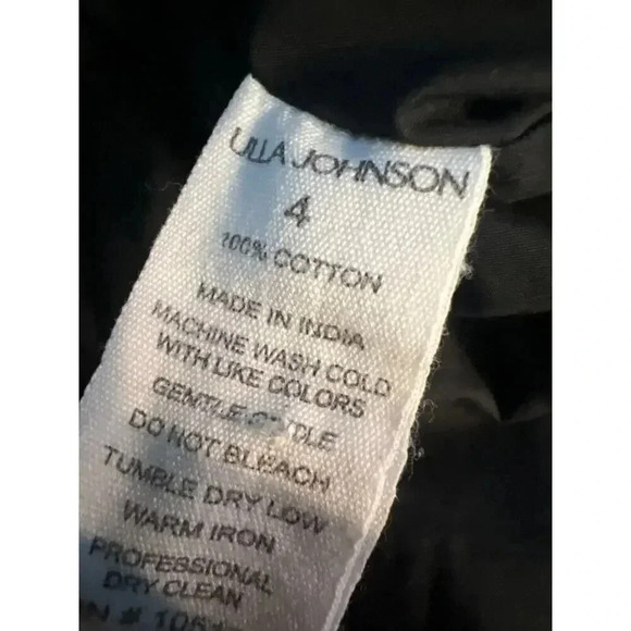 Ulla Johnson Black Noir Martine Elastic Waist Pleated Balloon Mini Dress… - Picture 10 of 14